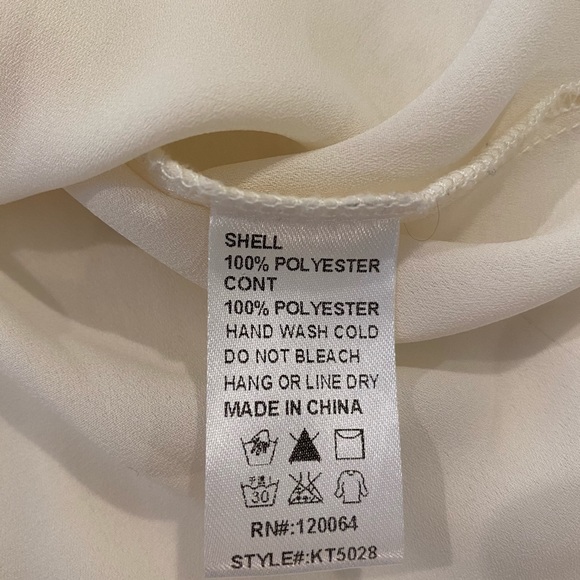 Mind Code boho ivory lace top - Picture 5 of 8